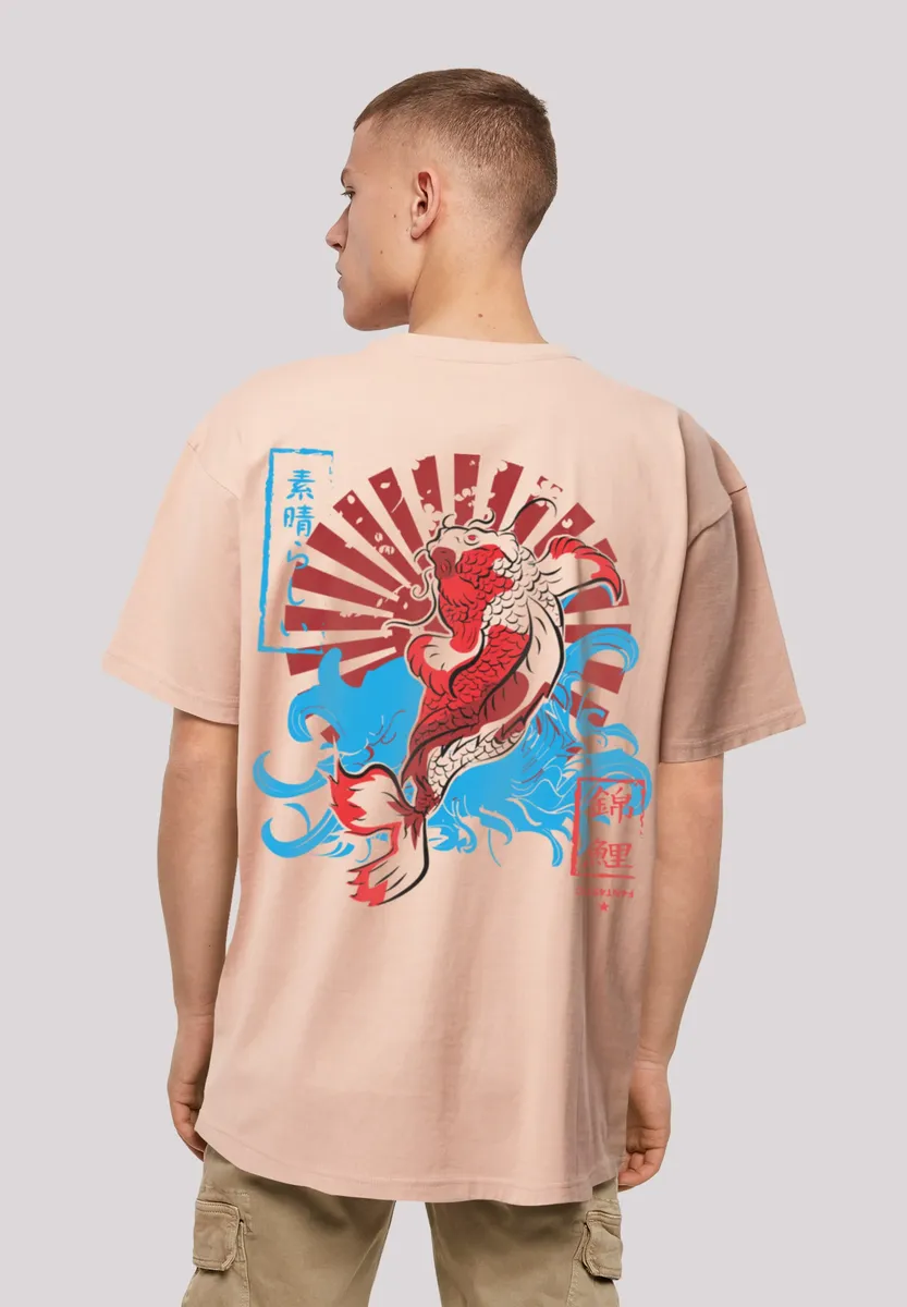 

F4NT4STIC Футболка "Japan Koi Fish Carp", принт, цвет Amber