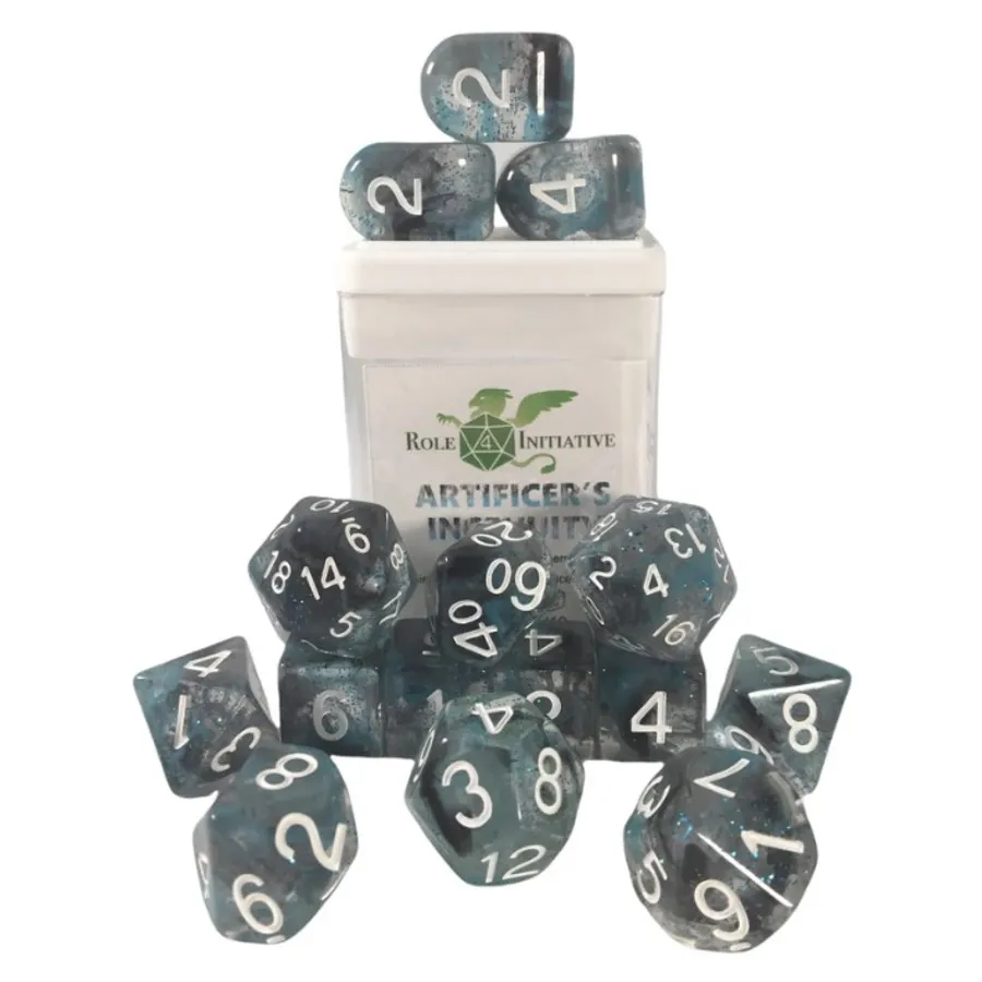 

Набор диффузионных полигонов — изобретательность ремесленника с цифрами (15), Class & Creature Dice - Poly Sets