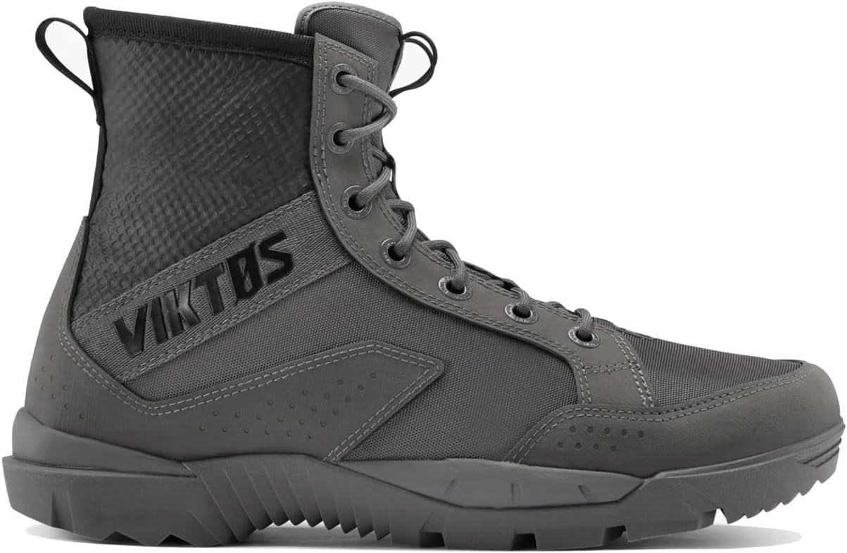 

Тактические ботинки VIKTOS Johnny Combat водонепроницаемые, Дышащие наружные боевые ботинки средней высоты с резиновыми накладками на пятке и носке, Grayman