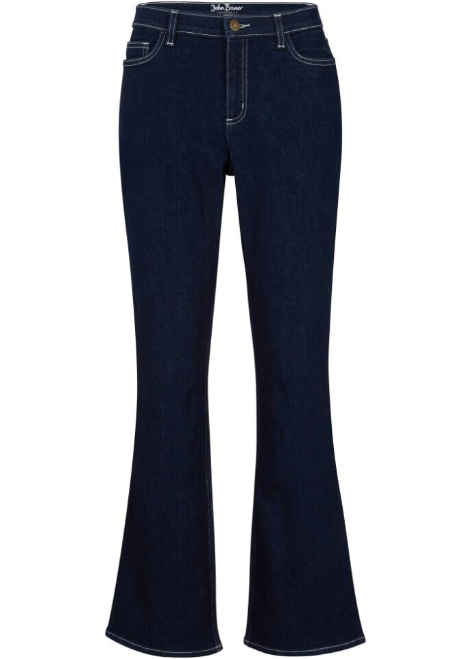

Джинсы bootcut из эластичного органического хлопка John Baner Jeanswear, синий