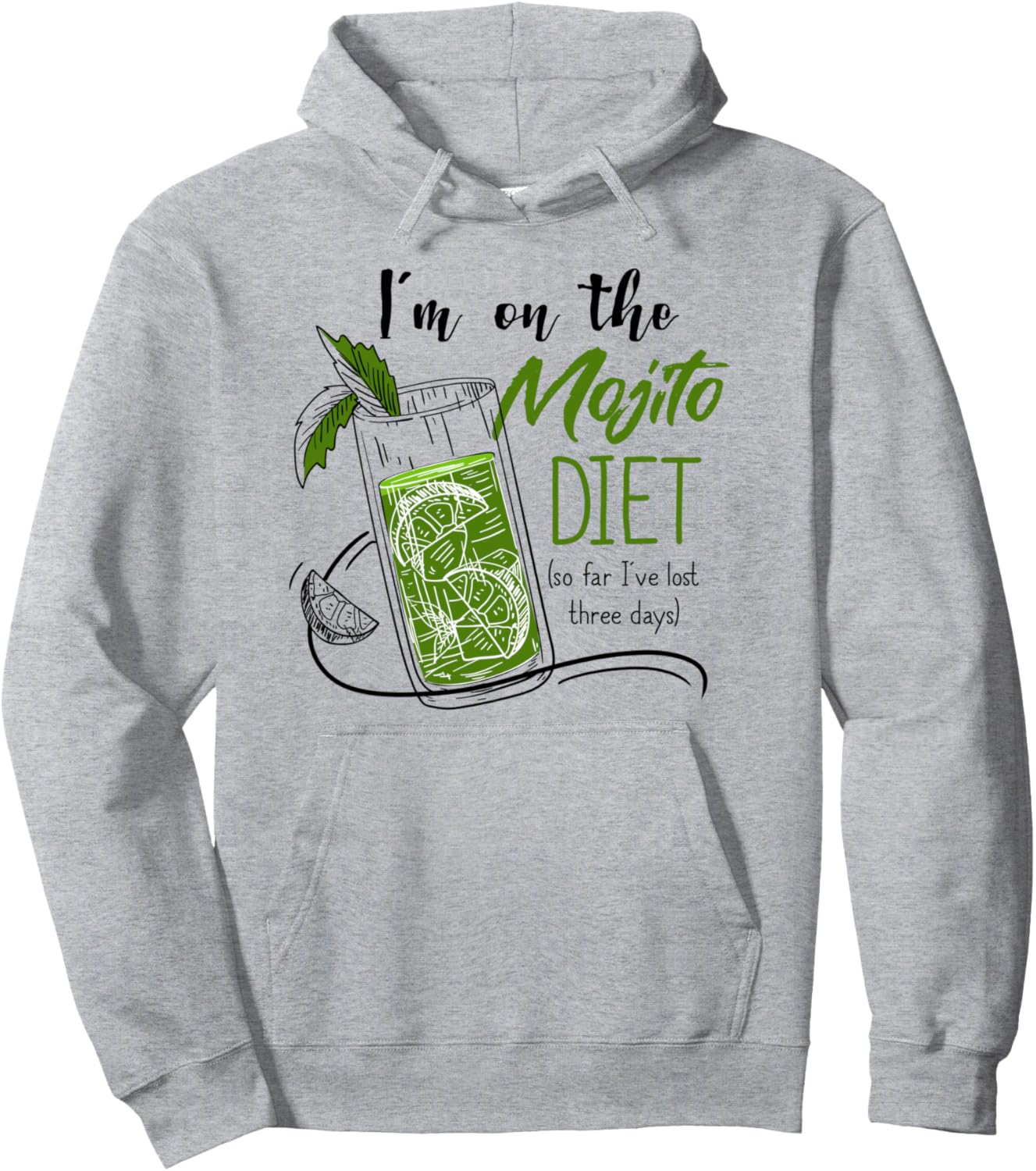 

Любитель коктейлей, любитель алкоголя, шоты, мохито, вечеринки, худи Mojito Gift, серый