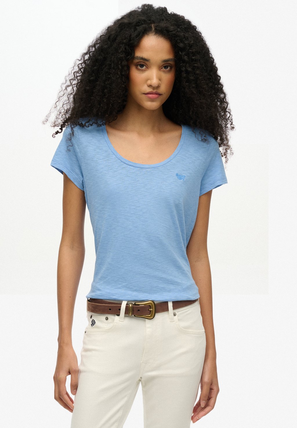

Футболка с принтом SCOOP NECK Superdry, синий