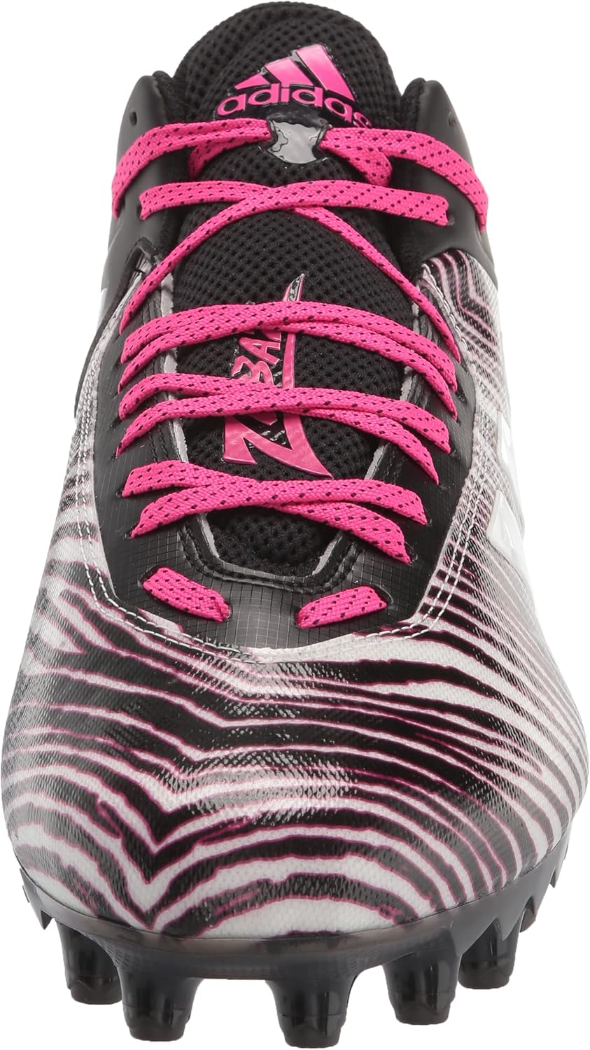 Футбольные бутсы Adidas Performance для мужчин Freak MD, черный/белый/розовый — фото 2