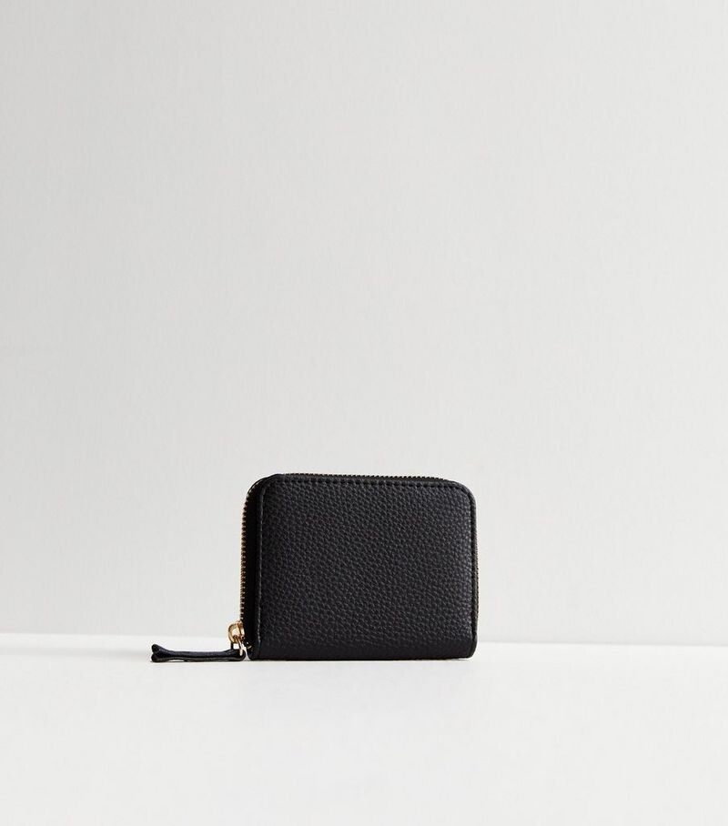 

Черная кожаная сумочка на молнии New Look, черный