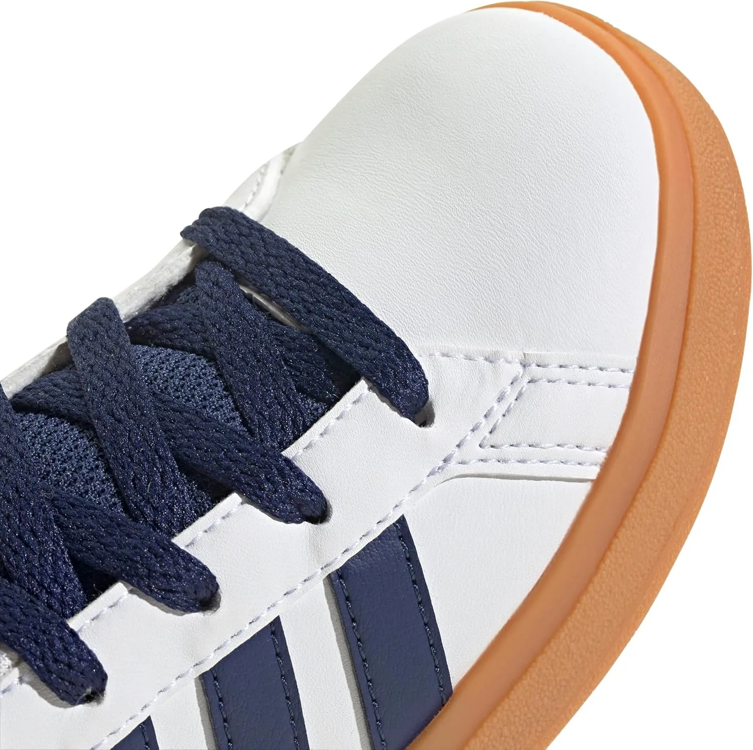 Теннисные кроссовки унисекс Kinder Grand Court Lifestyle на шнуровке, теннисные кроссовки adidas, темно-синий — фото 4