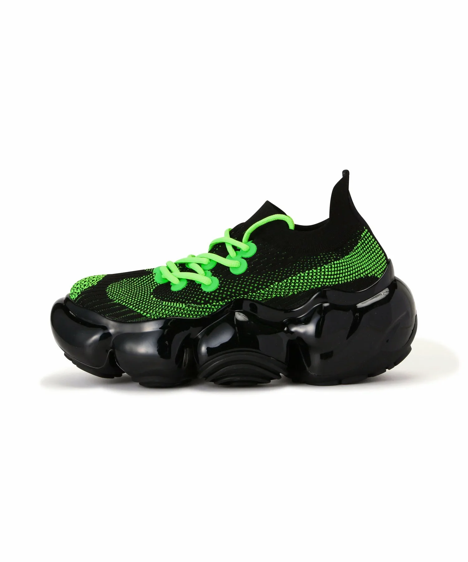 Кроссовки grounds/Grounds/MOOPIE EL/BLACK NEON GREEN Royal Flash, black