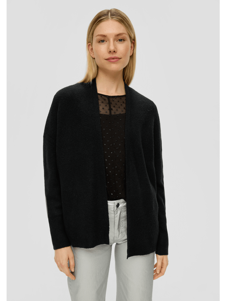 

Кардиган sOliver Strickjacke langarm, черный