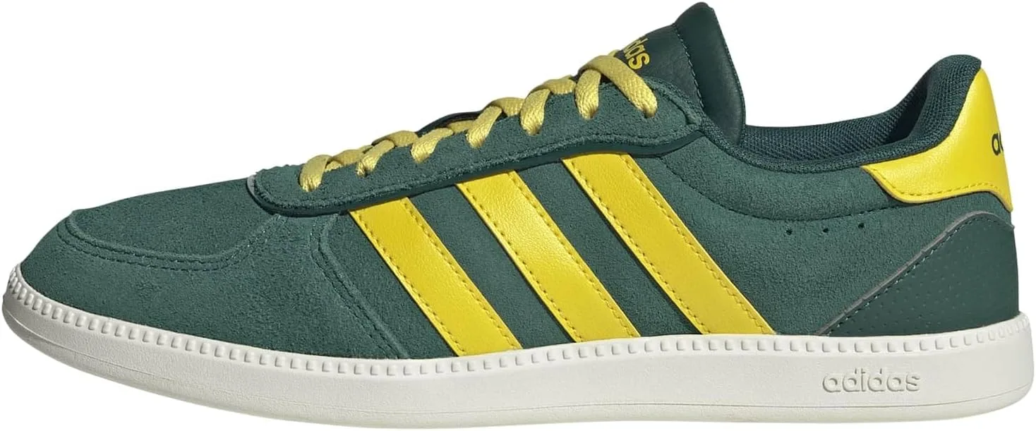 Унисекс кроссовки Adidas Breaknet Sleek, белый/зеленый/желтый