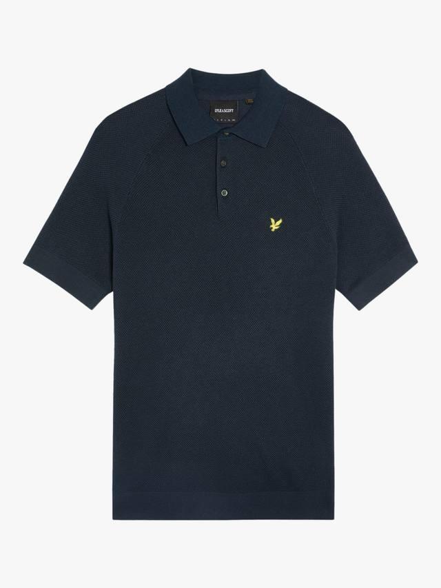 

Льняная поло Regular Fit с короткими рукавами Lyle & Scott, Dark Navy