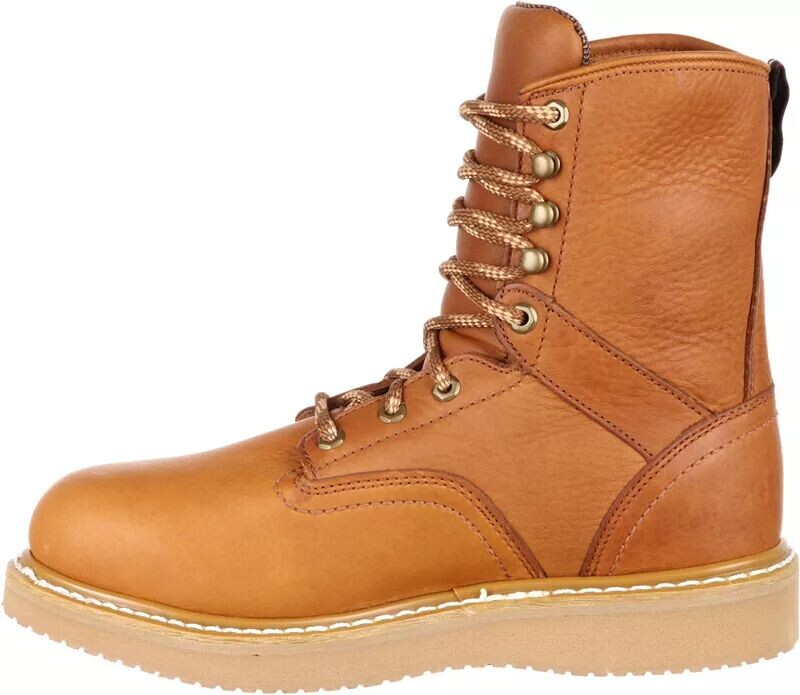 Мужские рабочие ботинки Georgia Boots на танкетке EH со стальным носком, золотой — фото 3