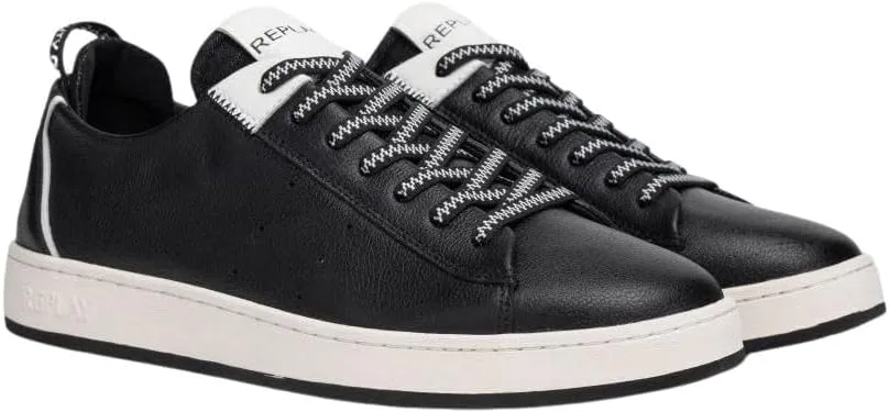 Кроссовки Replay Herren Smash PortSneaker, 008 Black White — фото 4