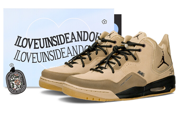 Кроссовки JORDAN Courtside 23 Vintage Basketball Shoes Men Mid-Top Wheat/Brown — фото 2