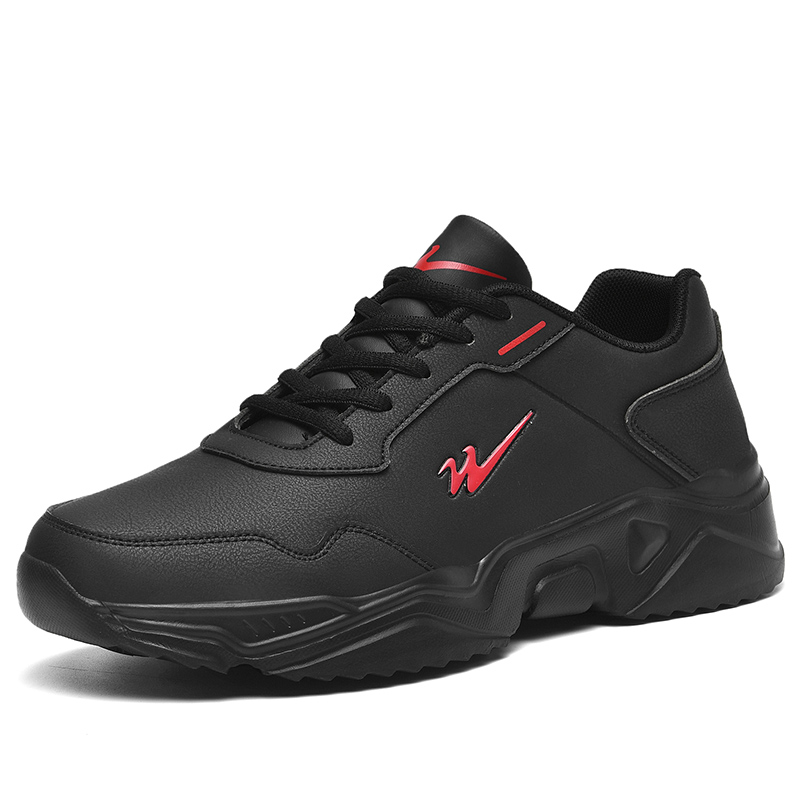 

Мужские низкие повседневные беговые кроссовки с амортизацией и износостойкостью Double Star 88, черный красный