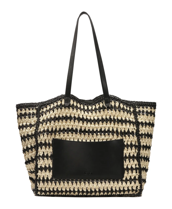 

Летняя сумка через плечо из рафии Kazar, черный