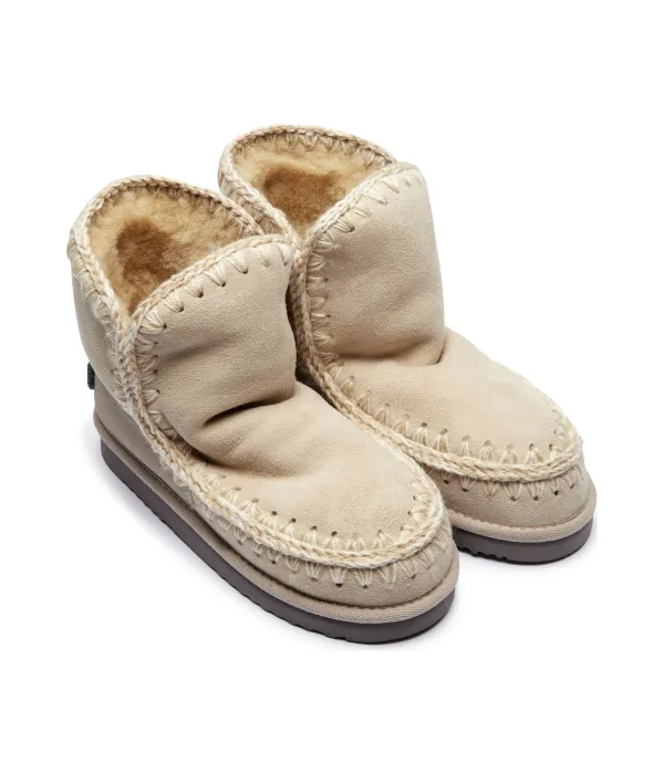 Кожаные зимние ботинки eskimo 18 с блестящим логотипом Mou, белый — фото 3
