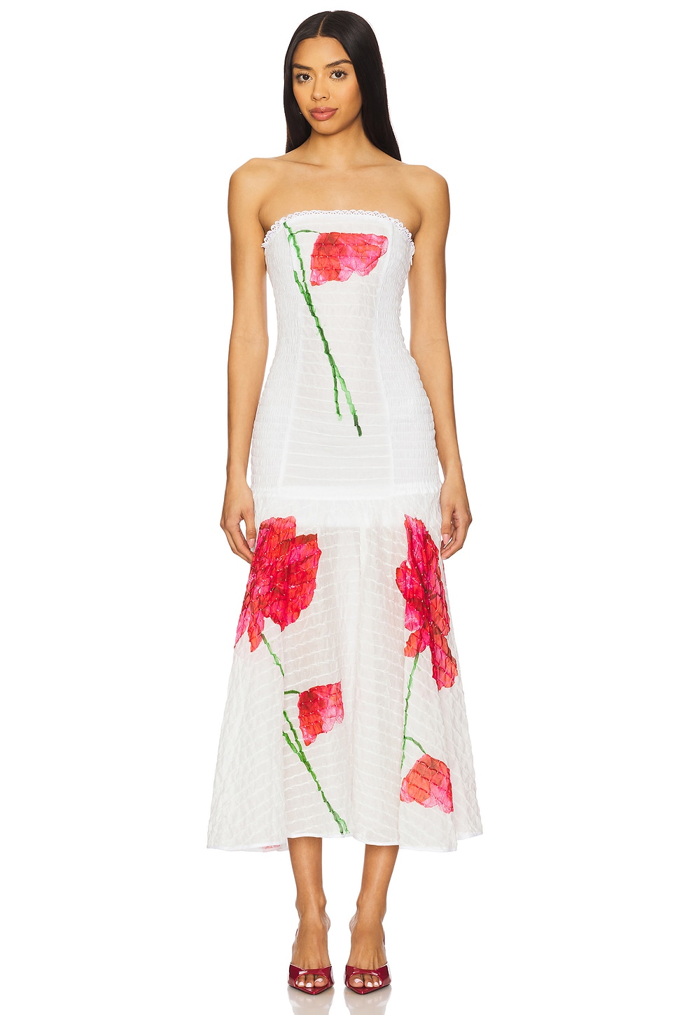 

Длинное платье Opal Charo Ruiz Ibiza, white blossom