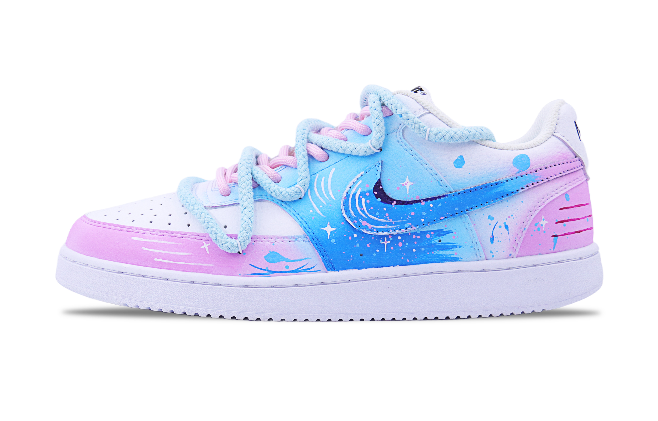 

Nike Кроссовки для скейтбординга Court Vision 1, мужские, низкие, синие/розовые