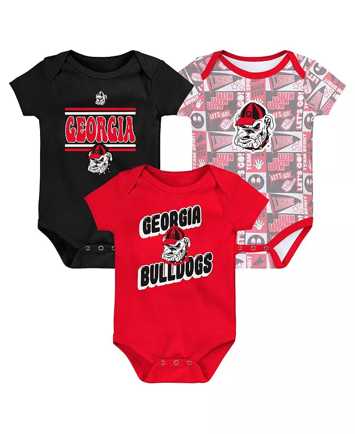 

Детский набор из 3 боди Georgia Bulldogs Sunday Comics для мальчиков и девочек Outerstuff