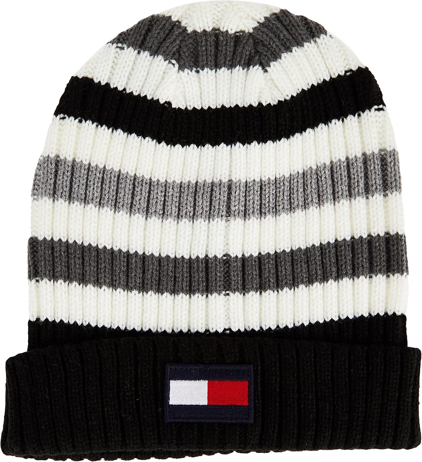 

Мужская ребристая шапка-манжета Tommy Hilfiger, Heather Grey Striped, Серый, Мужская ребристая шапка-манжета Tommy Hilfiger, Heather Grey Striped