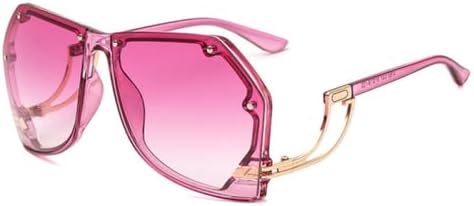 

Женские солнцезащитные очки неправильной формы с многоугольными линзами, модель 2027 года, голубые, розовые, ретро-градиентные, океанические, с уникальной оправой MTZJH, Purple F Purple