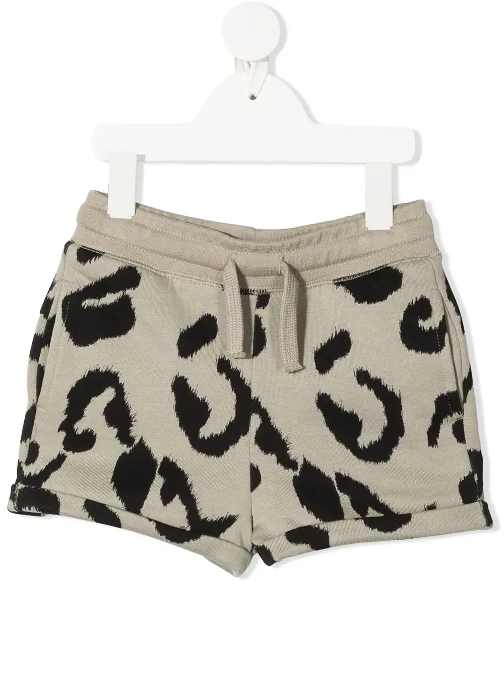 

Спортивные шорты с леопардовым принтом Stella Mccartney Kids, серый