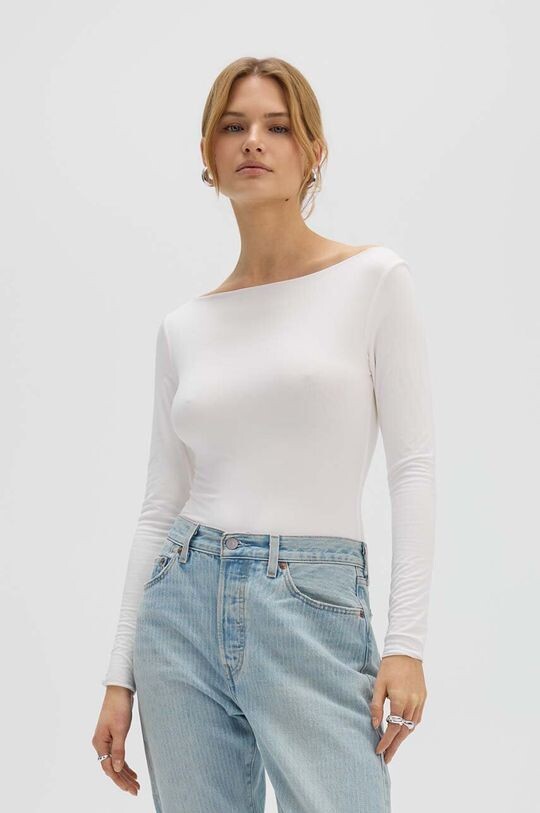 

Боди SLASH NECK BODYSUIT ЭКРУ Saint Body, белый