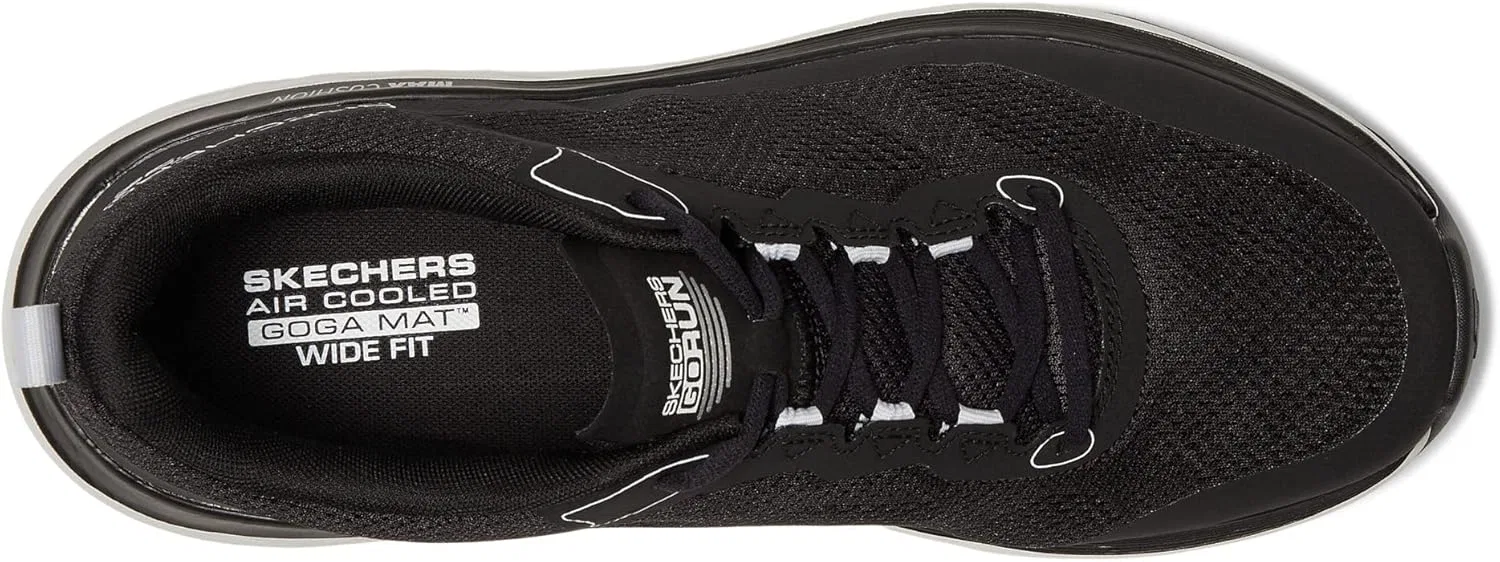 Кроссовки Men's Skechers, Black And White Synthetic Textile — фото 3