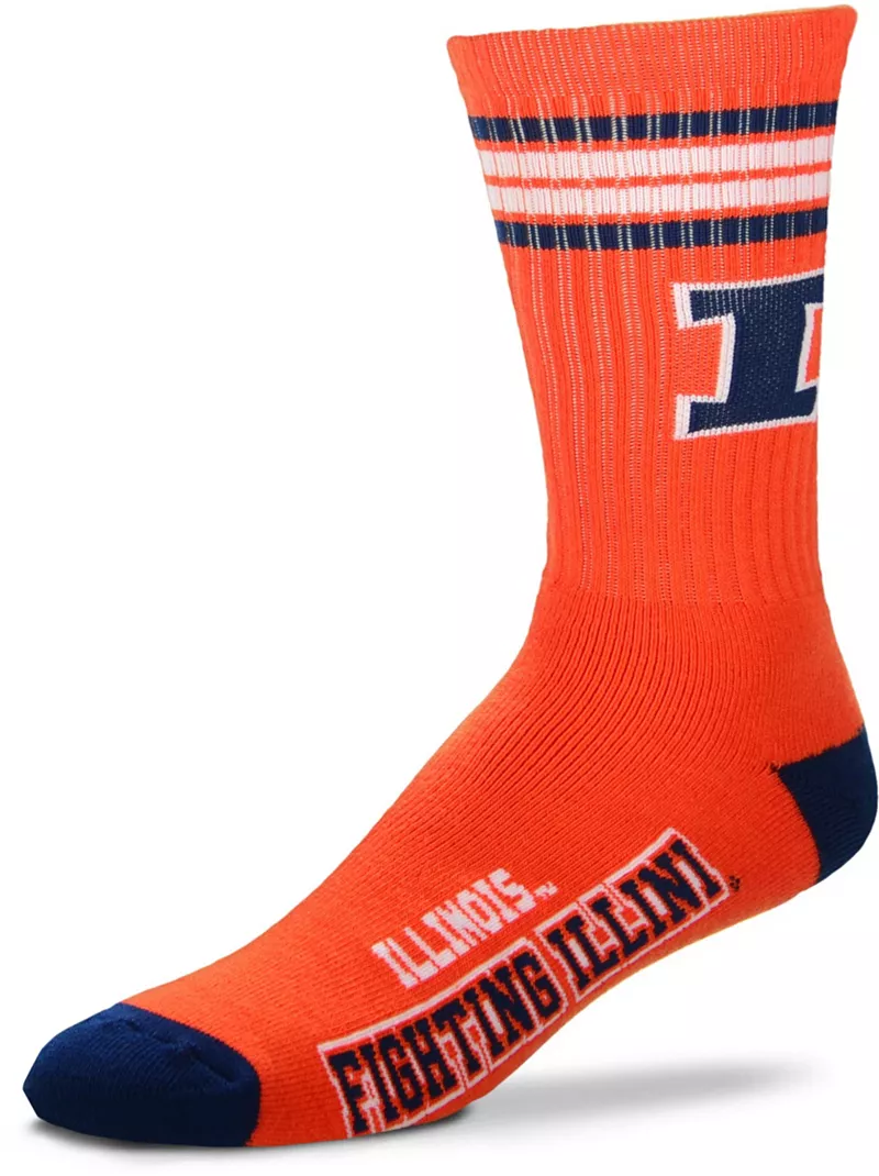 

Носки с 4 полосками Illinois Fighting Illini For Bare Feet