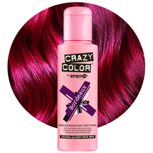 

Крем-краска для волос CRAZY COLOR № 51 - Бордо - 100 мл