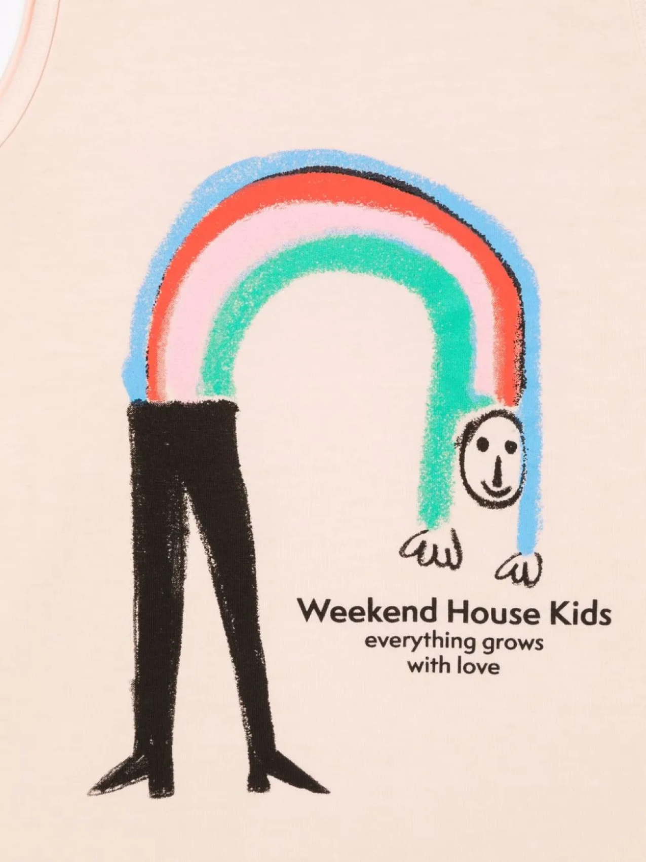 Футболка Weekend House Kids. топ из органического хлопка с графичным принтом, розовый — фото 3