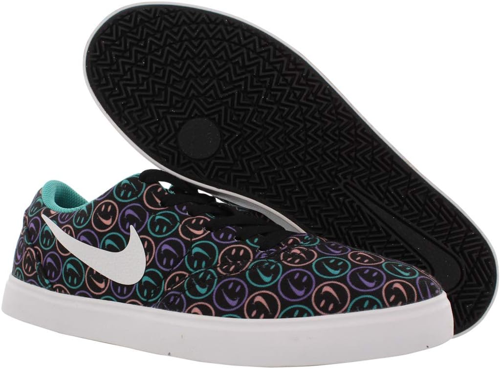 Детские скейтбордистские кроссовки Nike SB Check CNVS (GS), черно-белый — фото 2