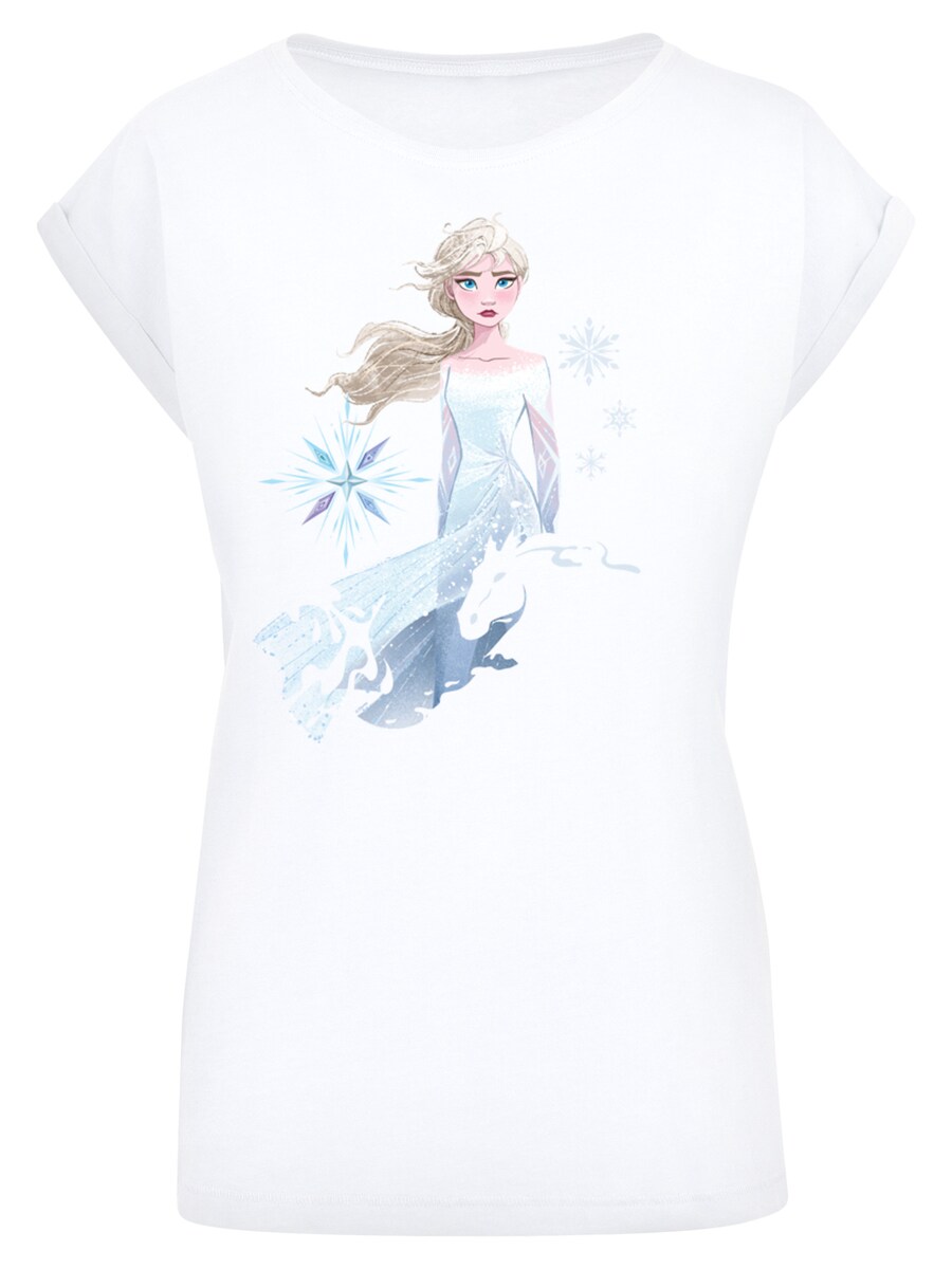 

Рубашка F4NT4STIC Disney Frozen 2 Elsa Nokk Silhouette, белый