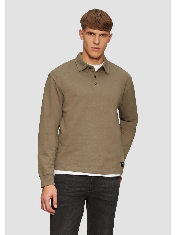 

Футболка s.Oliver Polo-Shirt langarm, коричневый