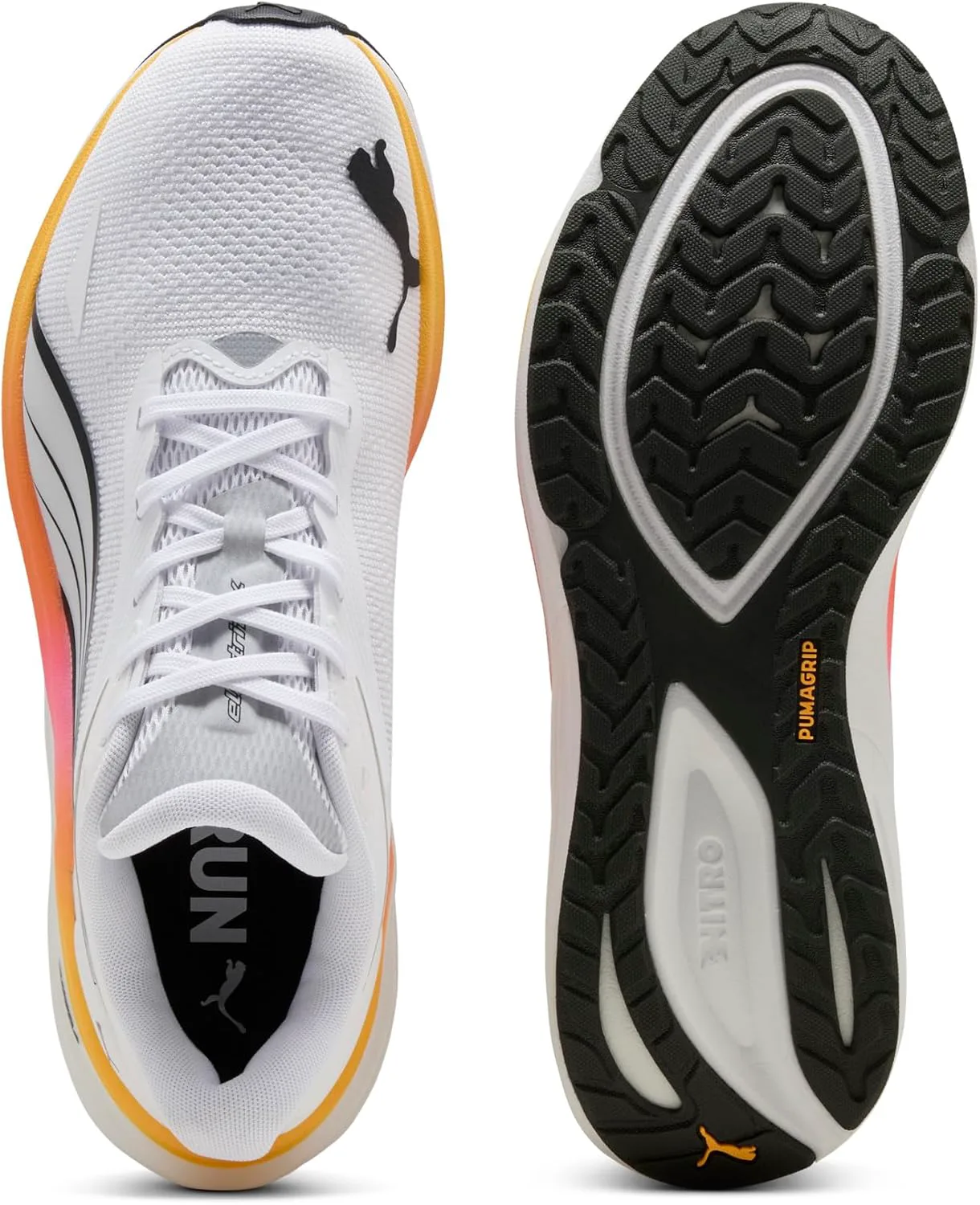Мужские беговые кроссовки Puma Electrify Nitro 4, белый/розовый — фото 3
