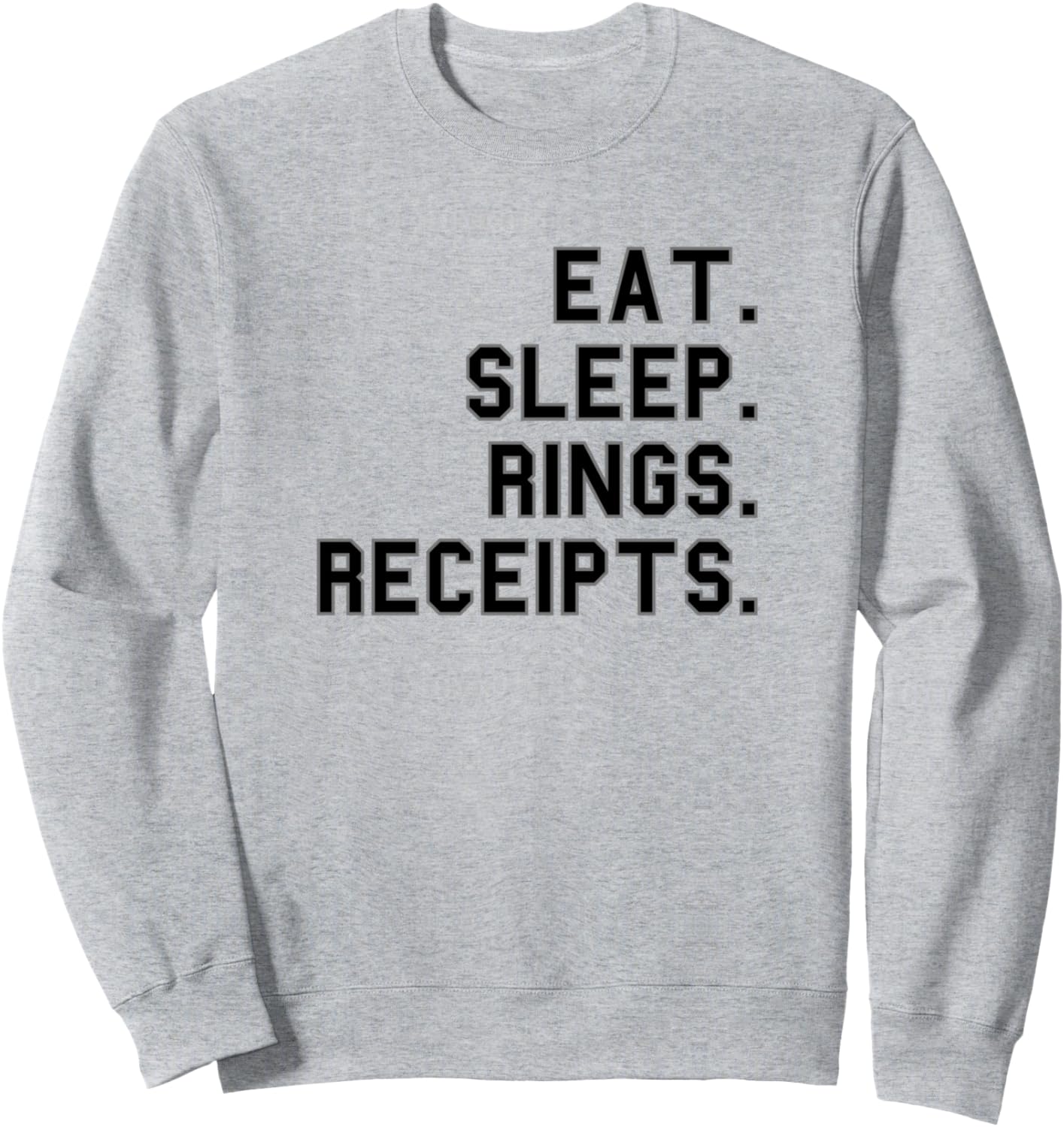 

Ешь. Спи. Звони. Чеки. Забавная толстовка для болельщиков, выражающая гордость за свою школу School & Team Pride Grads And Fans Official, серый