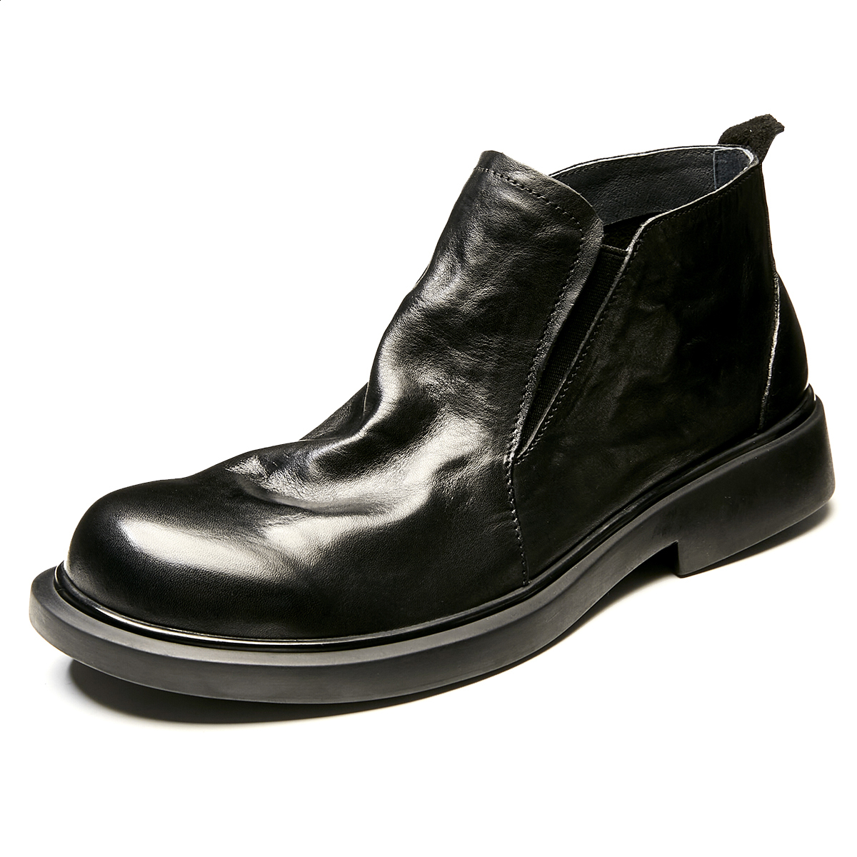 

LEYGMENLG Мужские зимние ботинки с меховой подкладкой черные, цвет Black Fleece-Lined
