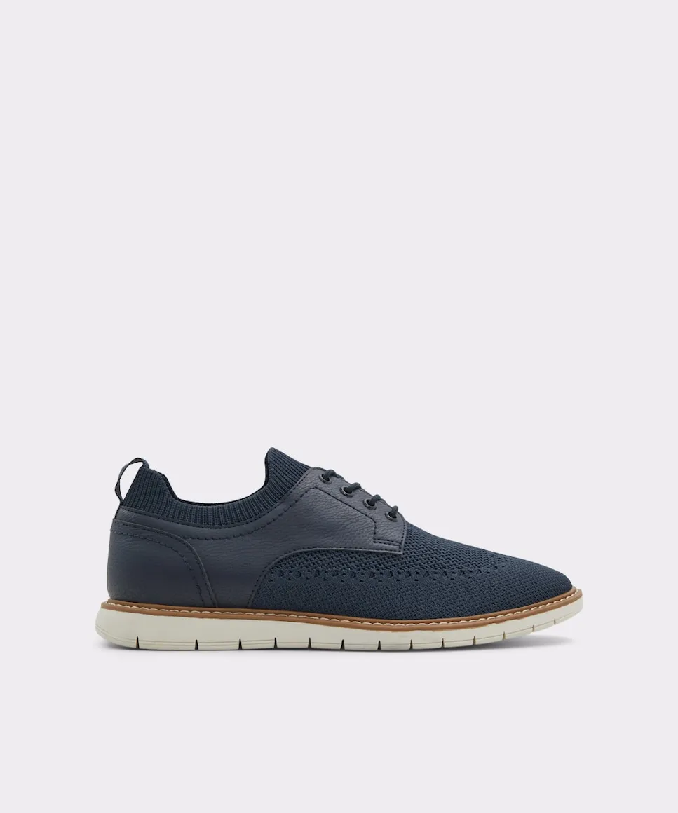 

Мужские туфли с круглым носком и шнуровкой Aldo, тёмно-синий