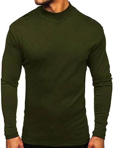 

Мужской майка-поло с длинными рукавами Basic Designed Fit легкая футболка осень Stretch Slim Sweatershirt