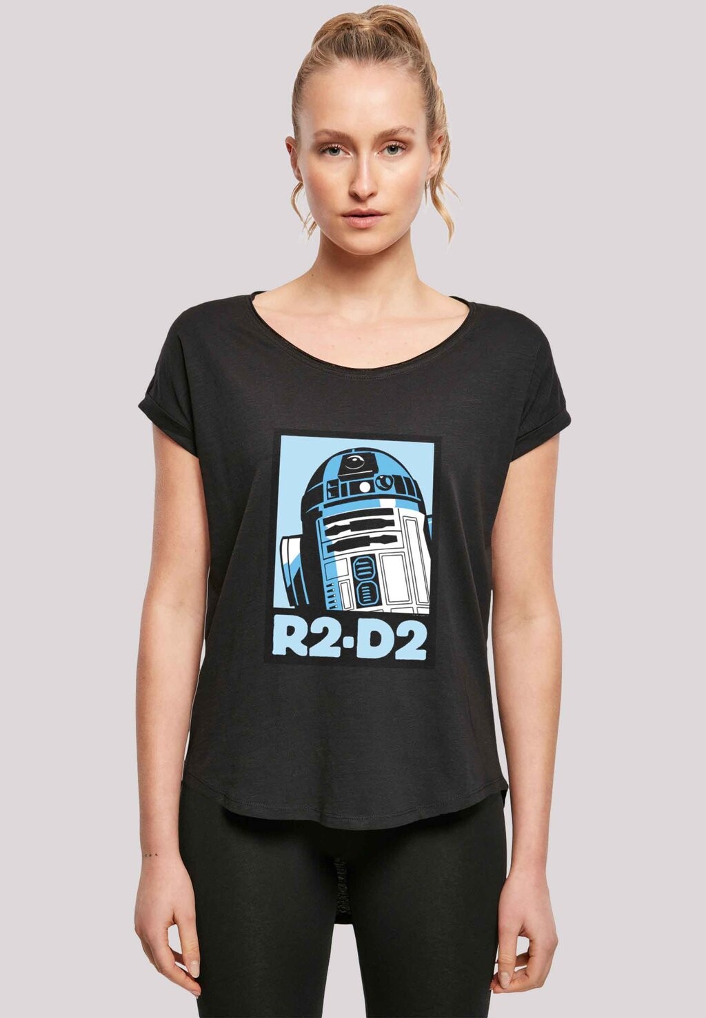 

Футболка с принтом LONG CUT STAR WARS POSTER F4NT4STIC, черный