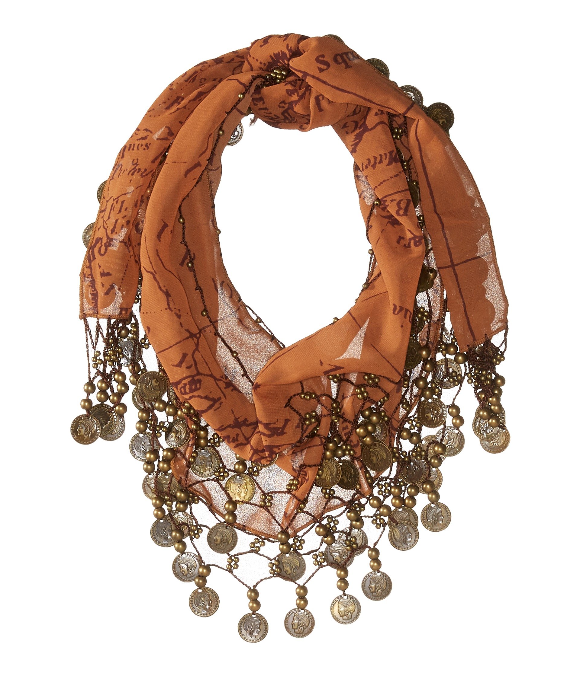 

Шарф Patricia Nash Coin Scarf, цвет Rust