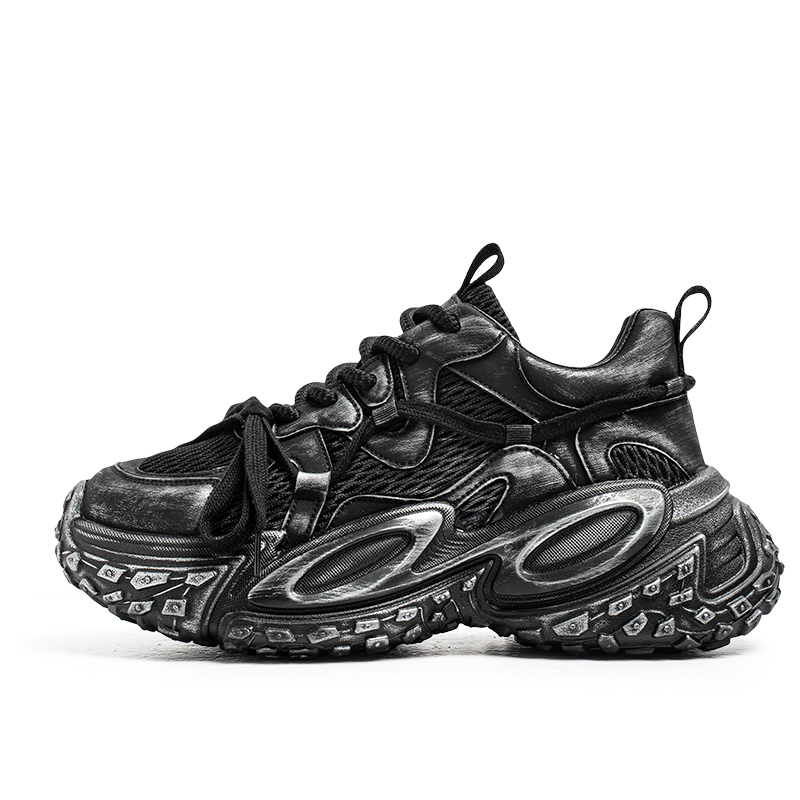 

Нескользящие и износостойкие низкие кроссовки, увеличивающие рост, мужские UAXBO, Black