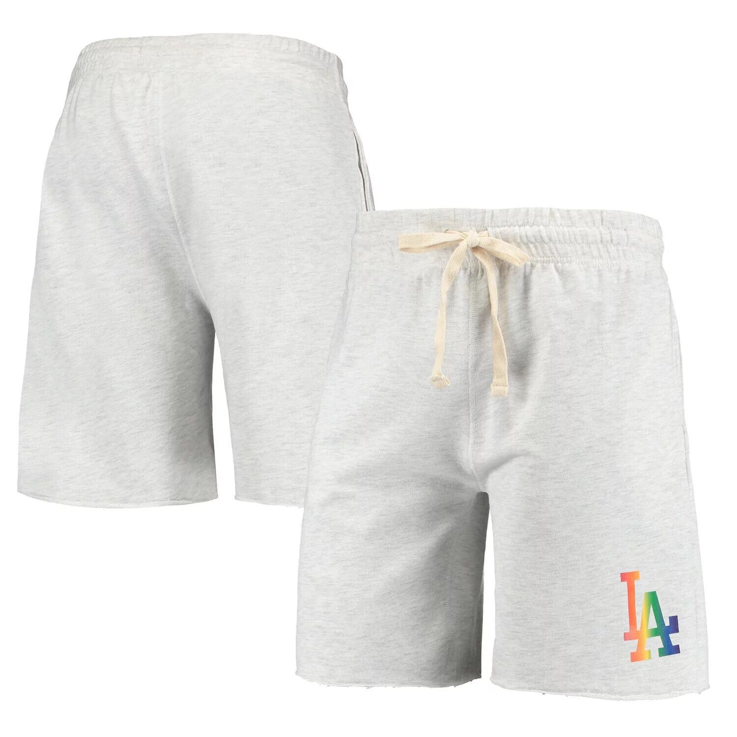 

Мужские шорты Concepts Sport Oatme Los Angeles Dodgers Mainstream с логотипом Terry Tri-Blend