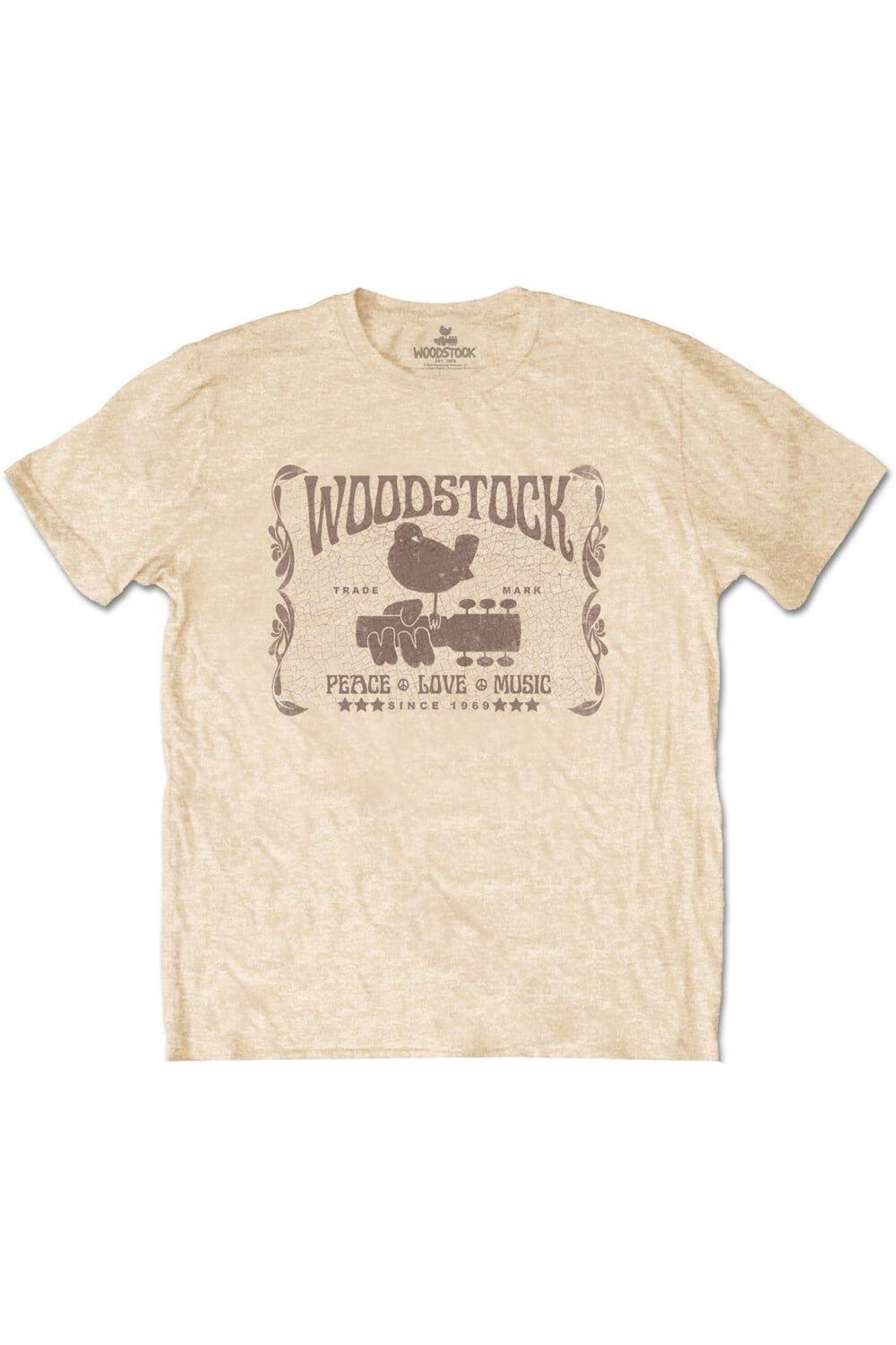 

Хлопковая футболка с 1969 года Woodstock, золото, Желтый, Хлопковая футболка с 1969 года Woodstock, золото