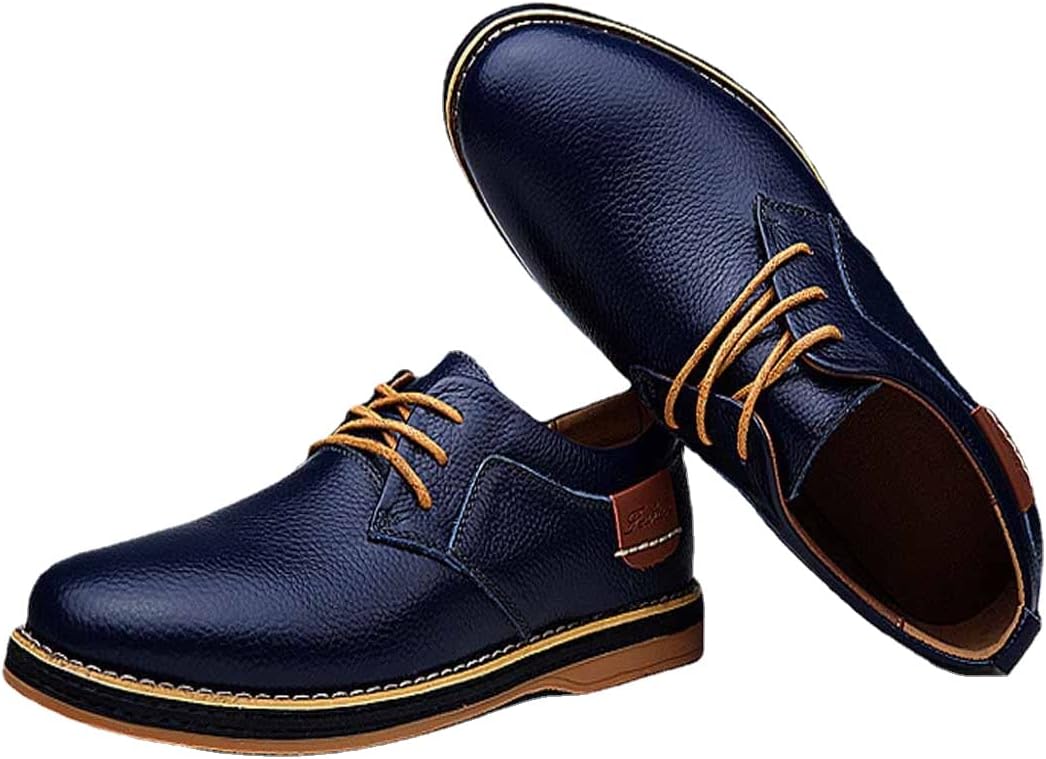 

Мужские классические туфли, деловые оксфорды, кожаные туфли с шнуровкой Msyingl, синий