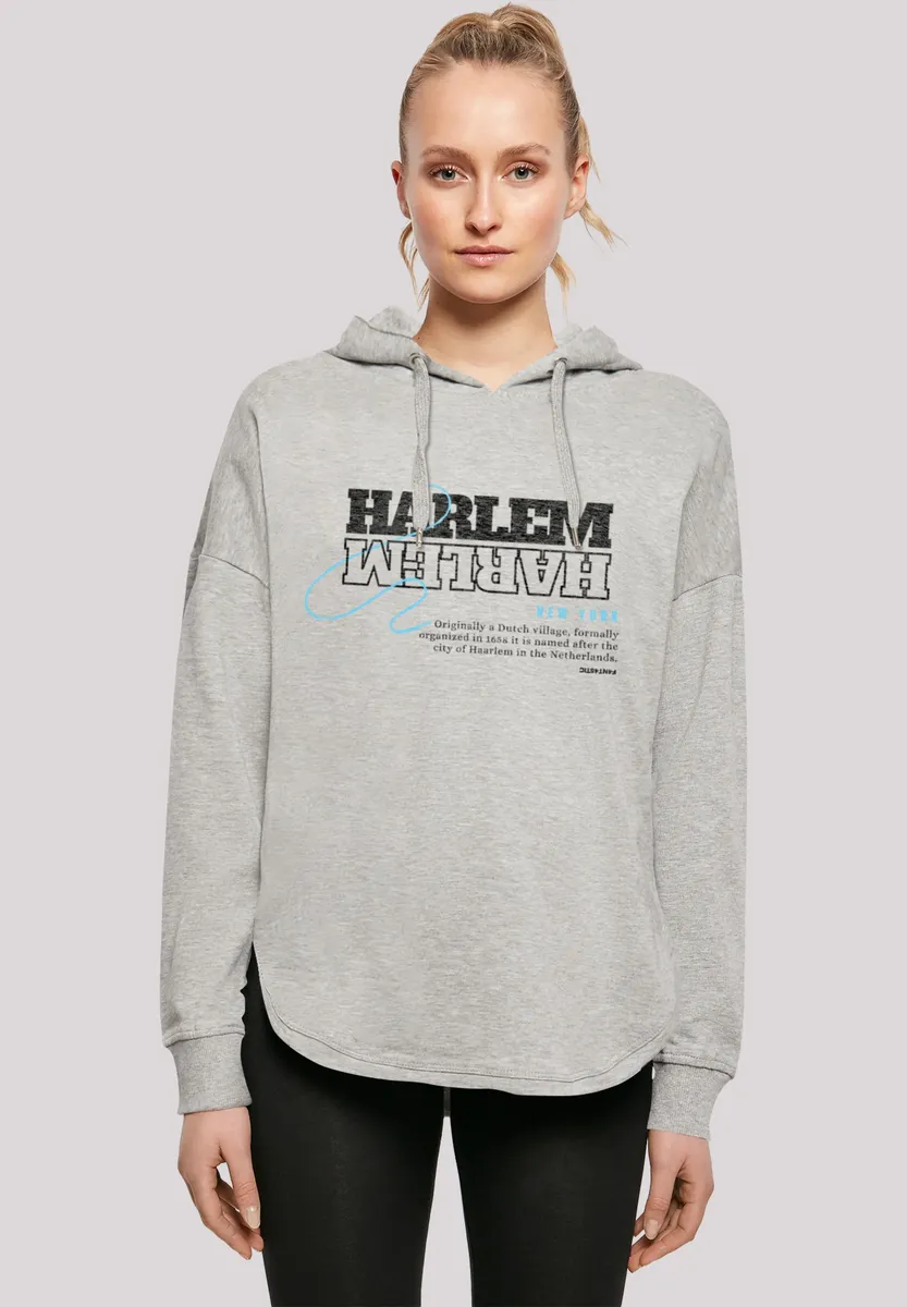 

Толстовка F4NT4STIC "Harlem OVERSIZE HOODIE", принт, серый