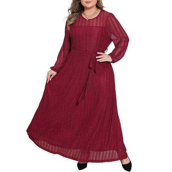 

Женское платье вечернее коктейльное макси с поясом и сеткой Agnes Orinda