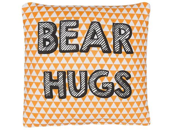 

Декоративная подушка Beliani RADZKOT, 40x40x40 см цвет schwarz/orange/weiß