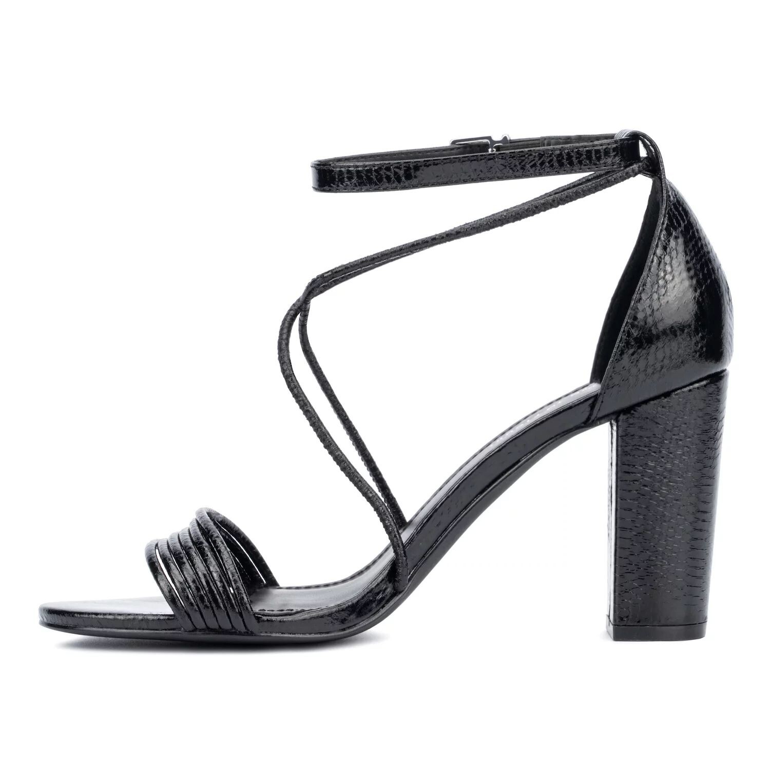 Женские босоножки на высоком каблуке Fashion to Figure Belinda Fashion to Figure, черный — фото 2