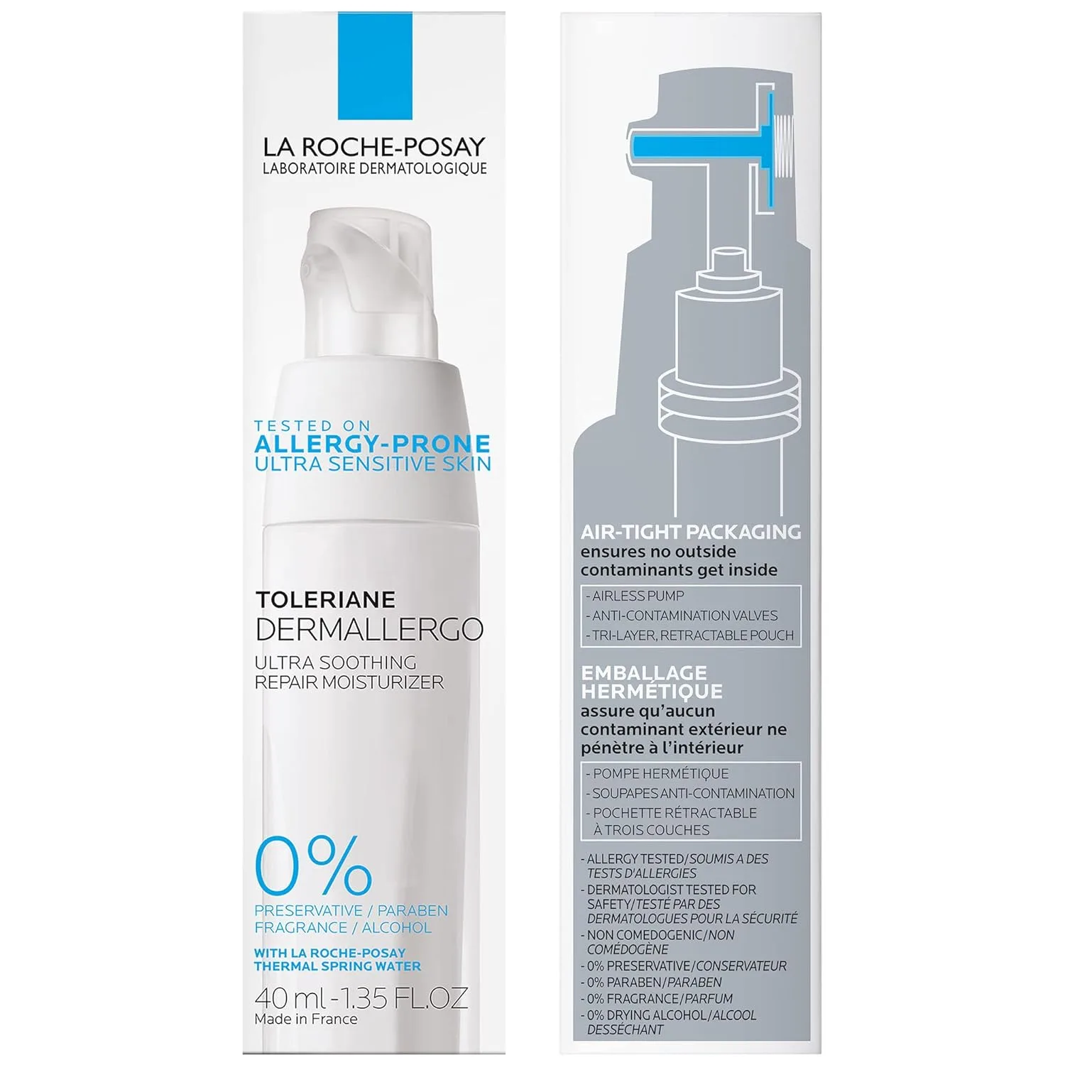 Крем для лица La Roche-Posay — Toleriane Dermallergo ультрауспокаивающий восстанавливающий увлажняющий для — фото 2