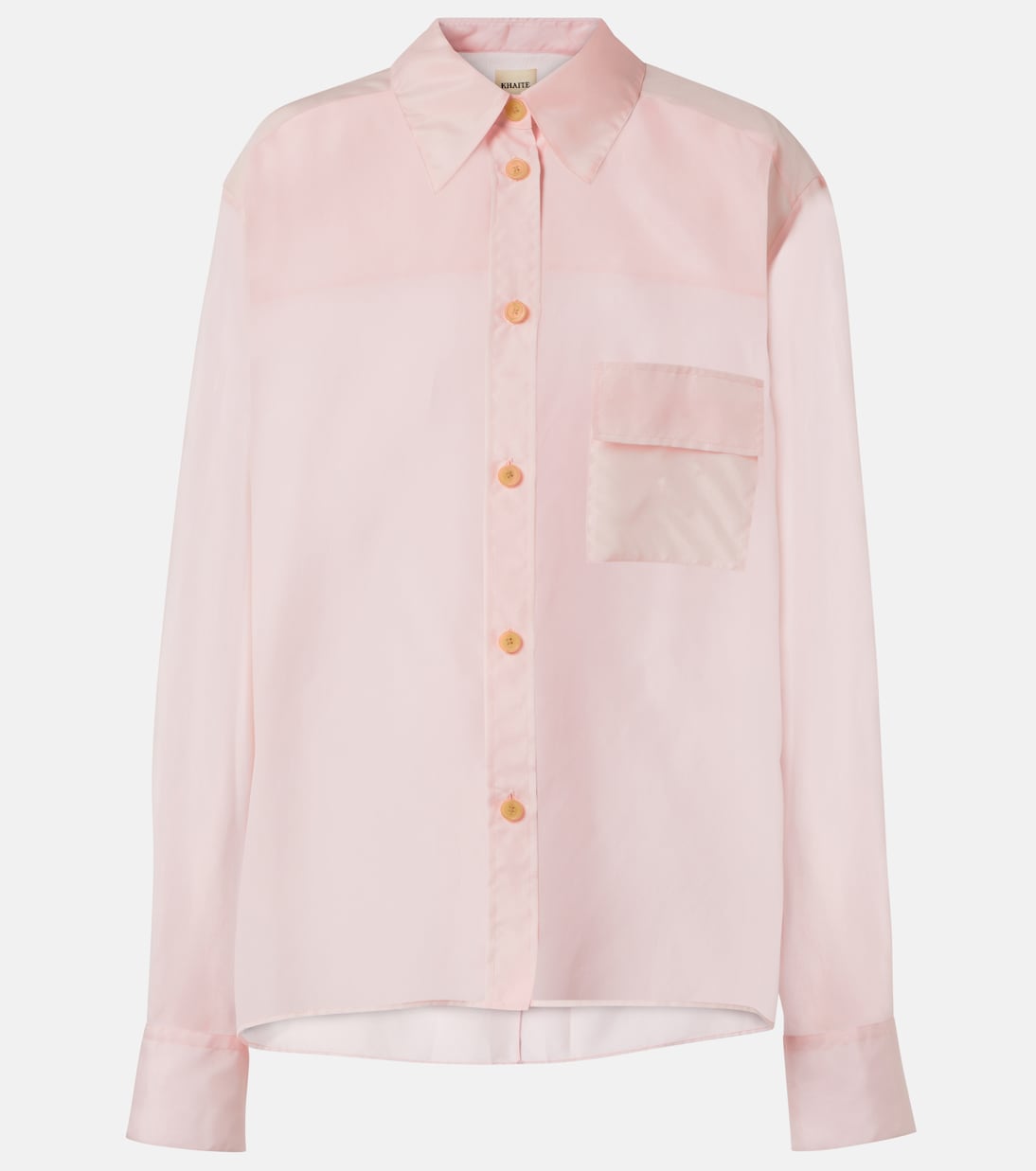 

Блузка из шелковой органзы Yatty Khaite, Soft Pink